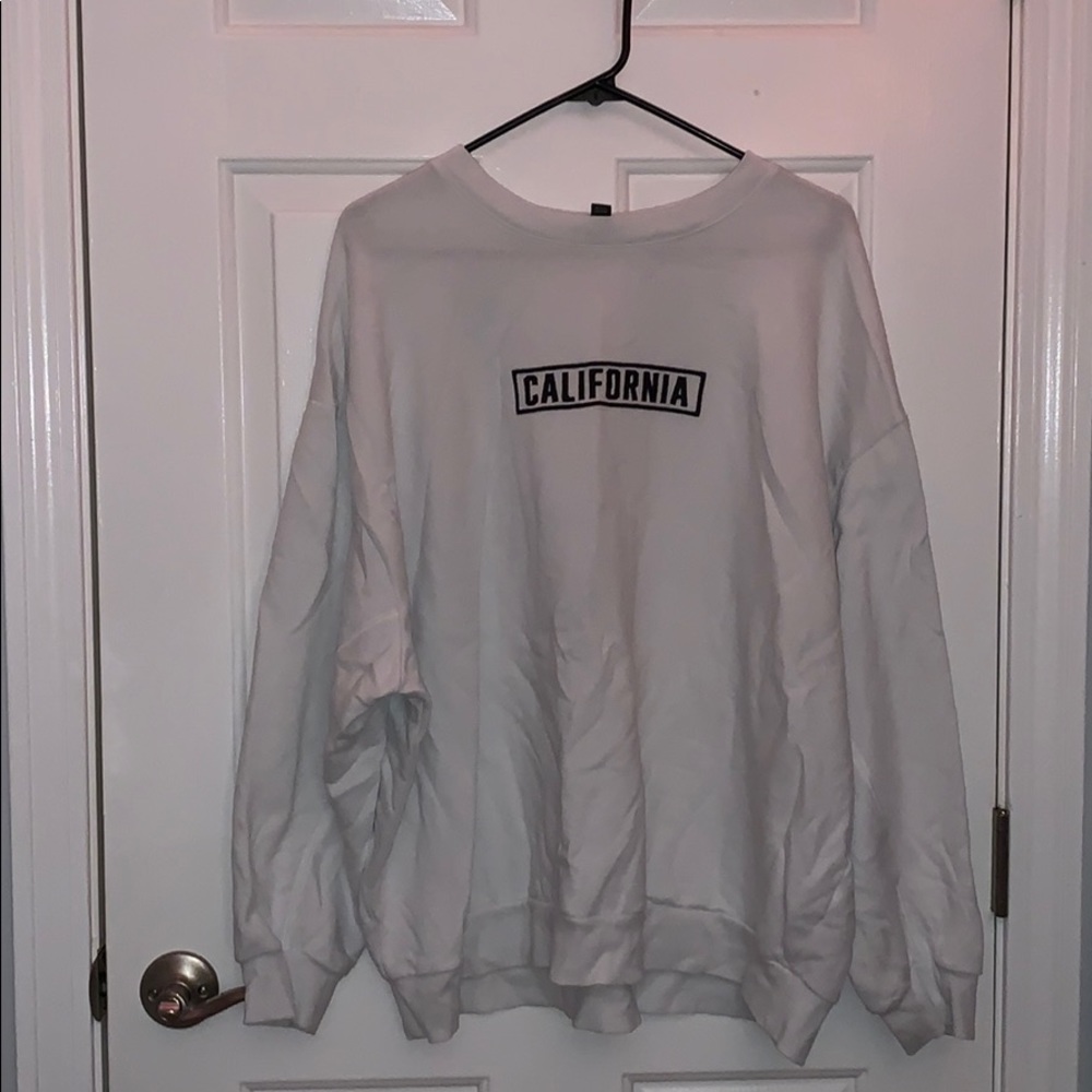 white California crewneck